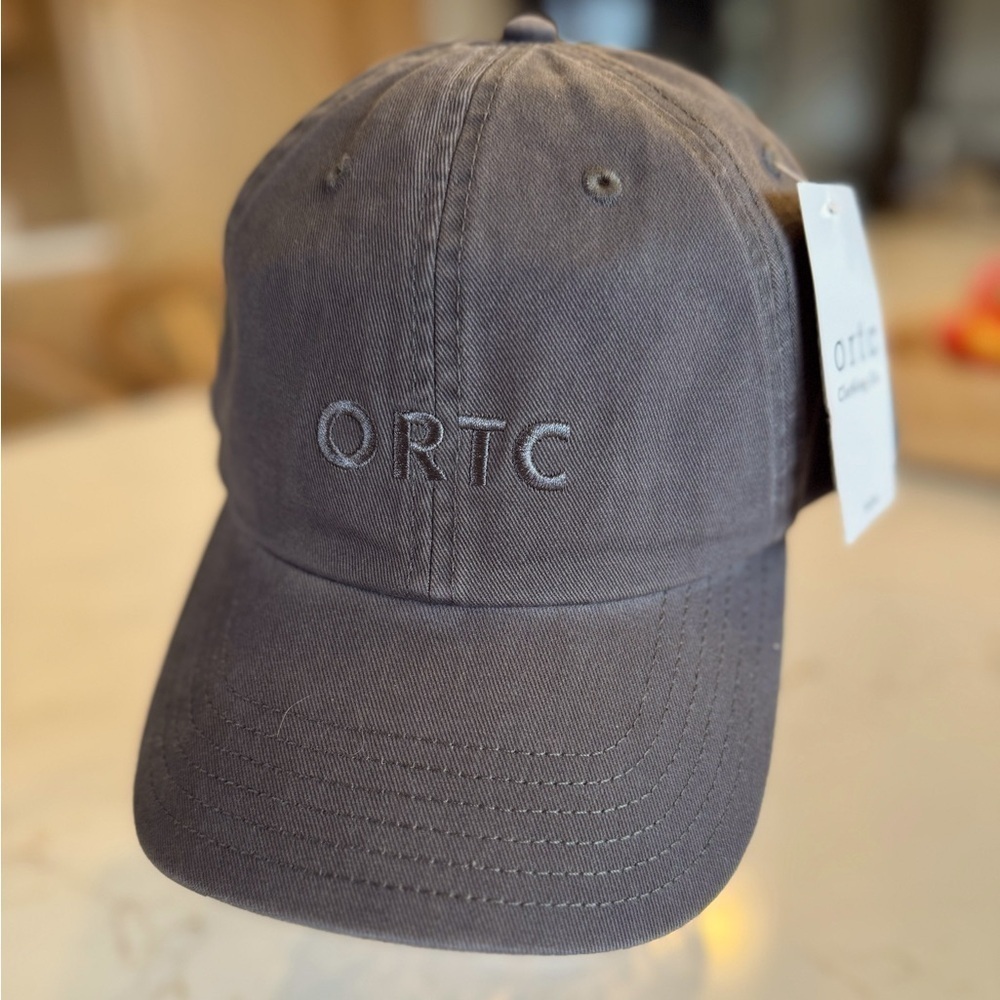 NWT ORTC Clothing Co Washed Black Charcoal  Adjustable LogoBaseball Cap / OSFA